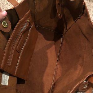 Steve Madden Bags - Steve Madden cognac fringe vegan tote bag Steve Madden Bags - Steve Madden cognac fringe vegan tote bag
